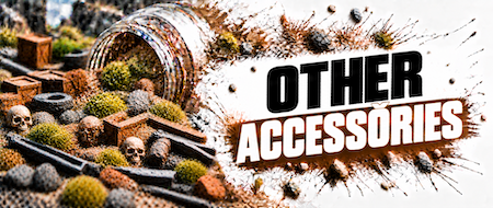 Modelling and scenic accessories for terrain, bases and dioramas